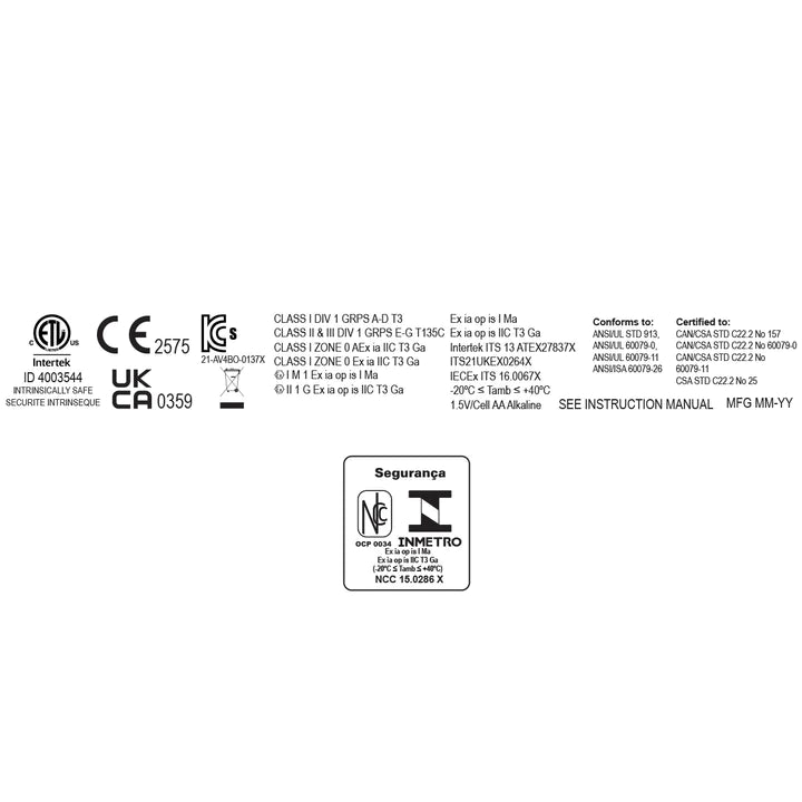Lanterna de mão DUAL-LIGHT intrinsecamente segura - XPP-5422GMXA