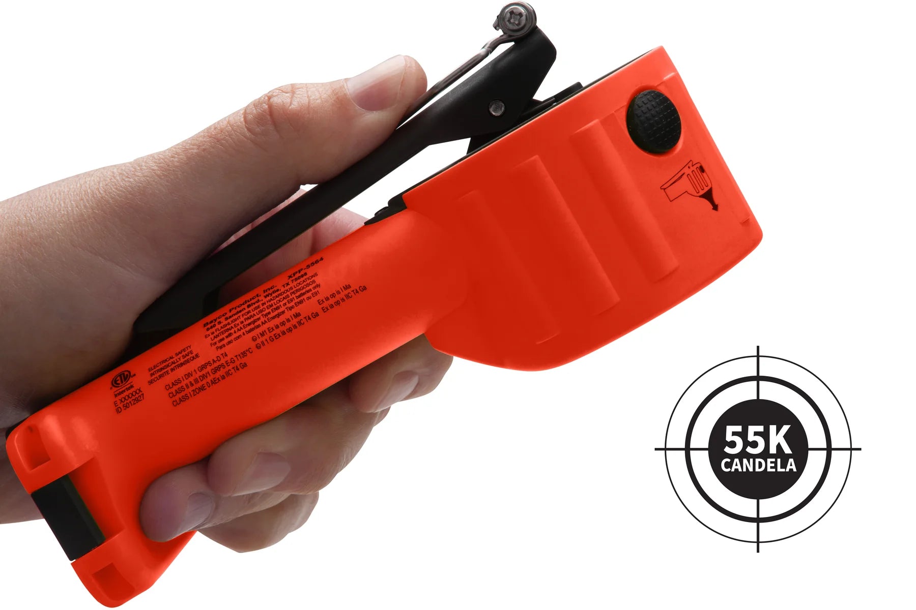 XPP-5564RX LANTERNA INTRANT DUO TURBO TIPO COTOVELO INTRINSECAMENTE SEG. A PILHA