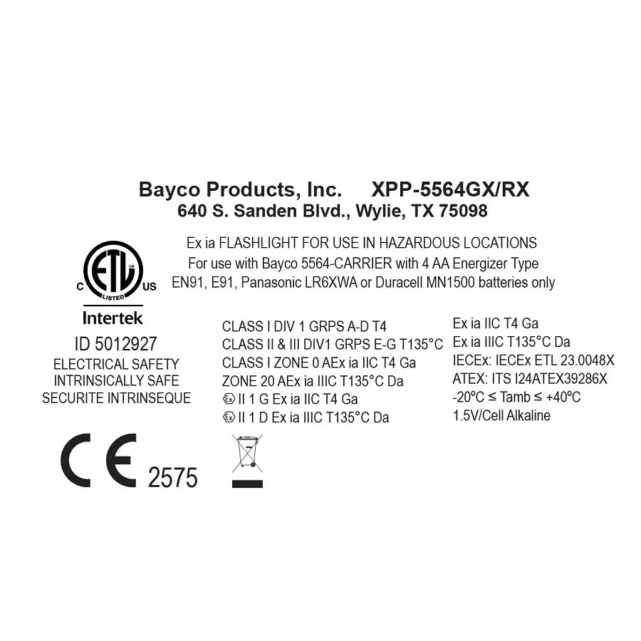 XPP-5564RX LANTERNA INTRANT DUO TURBO TIPO COTOVELO INTRINSECAMENTE SEG. A PILHA