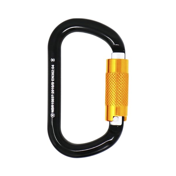 MOSQUETÃO DUPLA TRAVA BULLET AUTO ALUMÍNIO - TASK